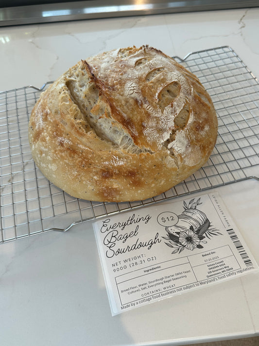 Pre-Order: Everything Bagel Sourdough Boule