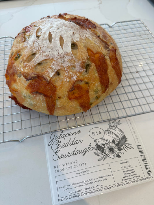 Pre-Order: Jalapeño Cheddar Sourdough Boule