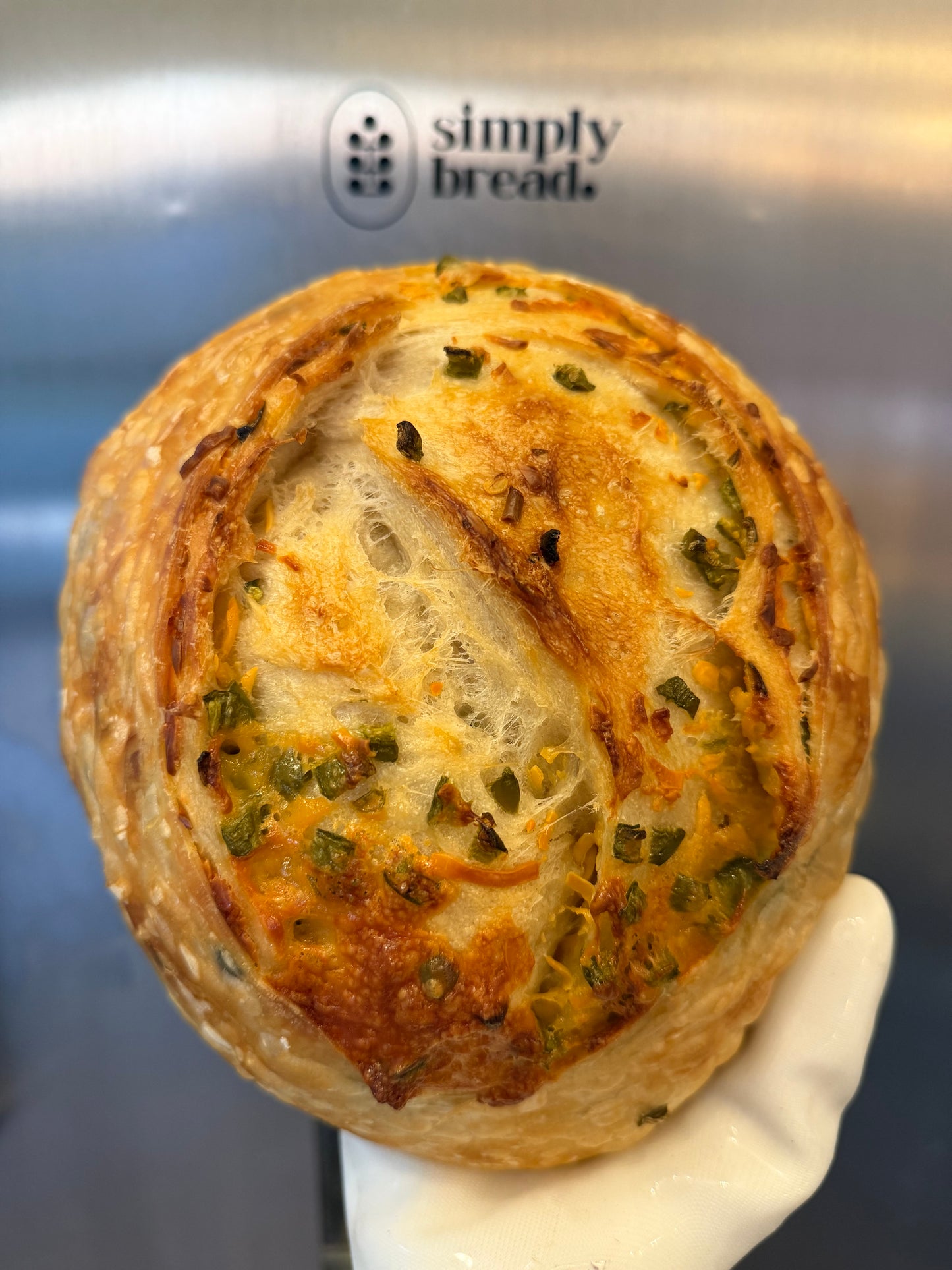 Pre-Order: Jalapeño Cheddar Sourdough Boule
