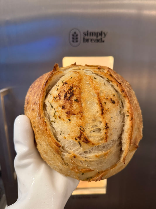 Pre-Order: Garlic Rosemary Sourdough Boule